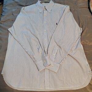 Ralph Lauren Men's Striped Blue Shirt